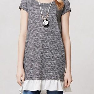 Anthropologie Fluttered Heather-Tunic